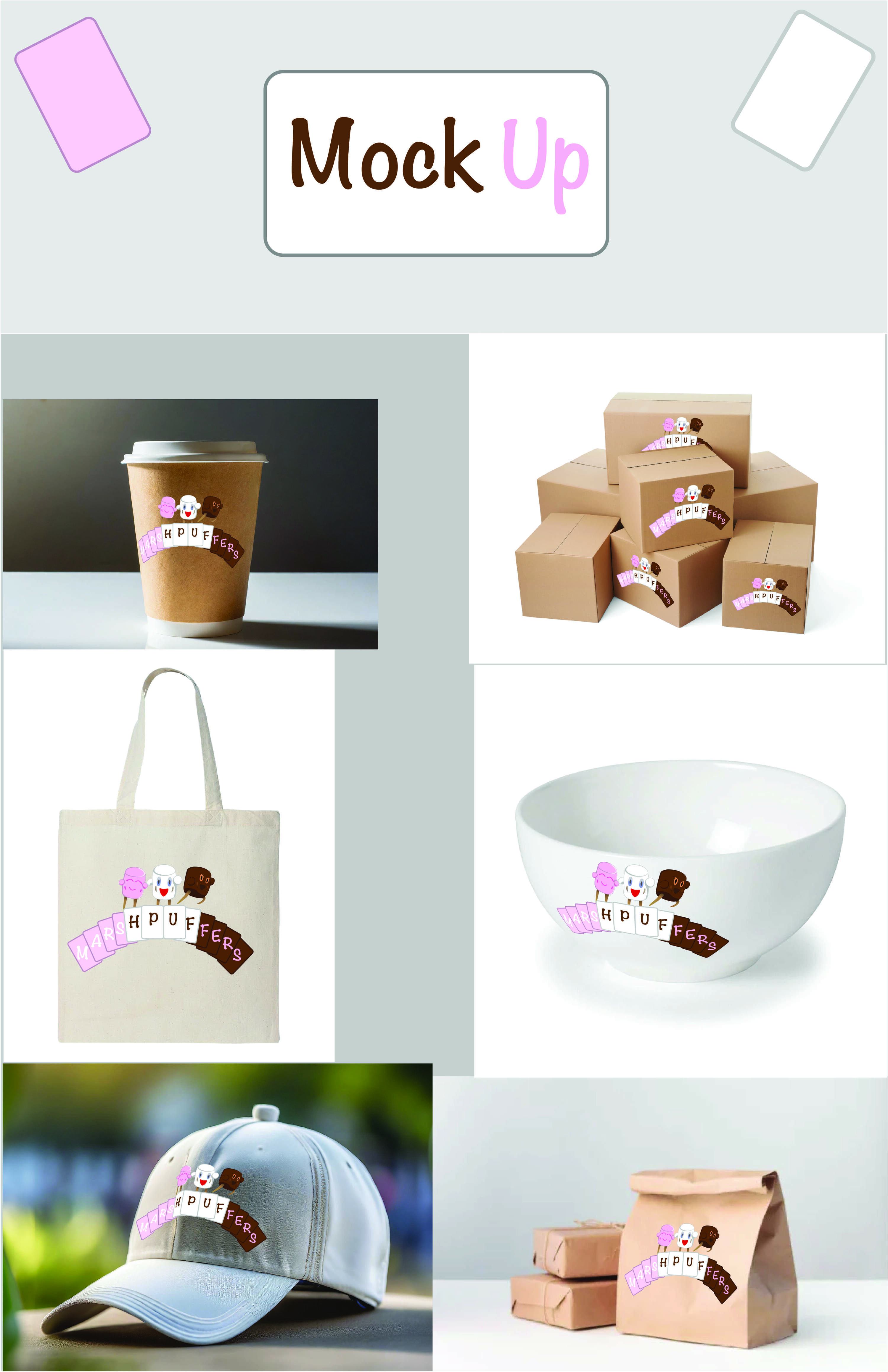 Marshpuffers Mockups - Graphic Design Submission by Jose Pomales